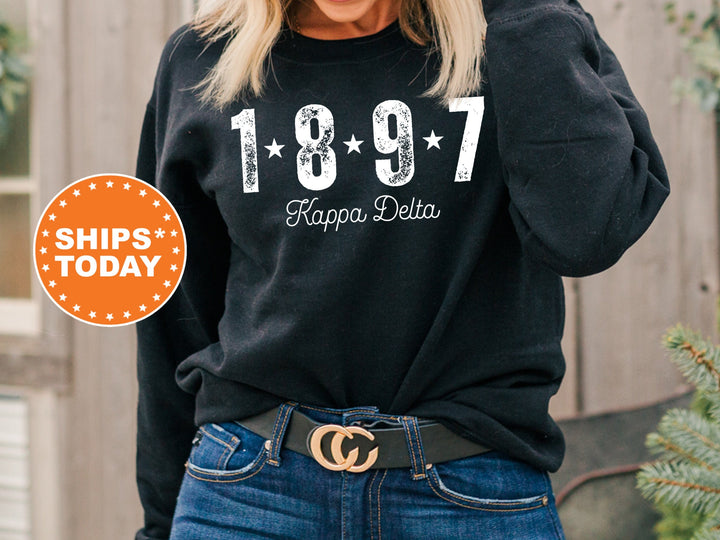 Kappa Delta Era Star Sorority Sweatshirt | Kappa Delta Crewneck Sweatshirt | Sorority Hoodie | Big Little Reveal | Greek Apparel _ 11250g