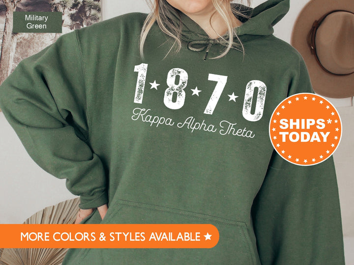 Kappa Alpha Theta Era Star Sorority Sweatshirt | THETA Crewneck Sweatshirt | Sorority Hoodie | Big Little Reveal | Greek Apparel _ 11249g