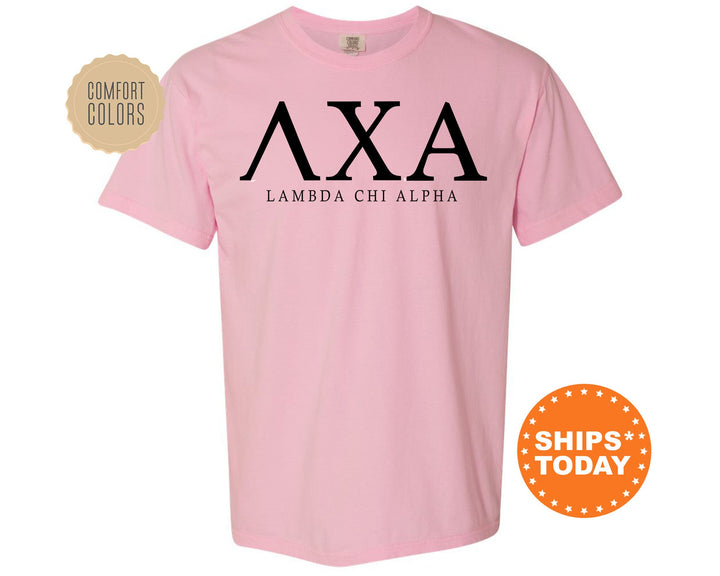 Lambda Chi Alpha Block Letter Fraternity T-Shirt