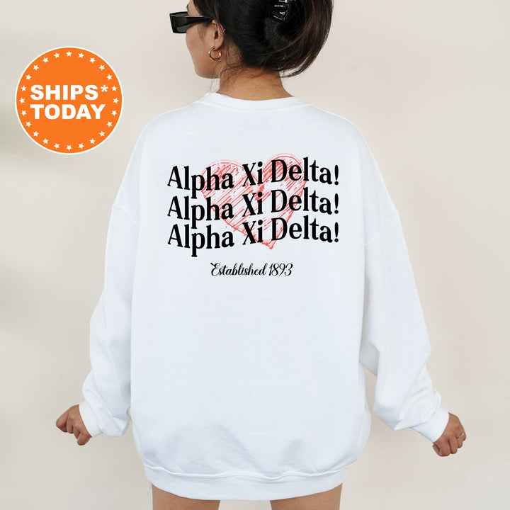 Alpha Xi Delta Balloon Bliss Sorority Sweatshirt | Alpha Xi Delta Sweatshirt | AXID Sorority Hoodie | Sorority Apparel | Big Little
