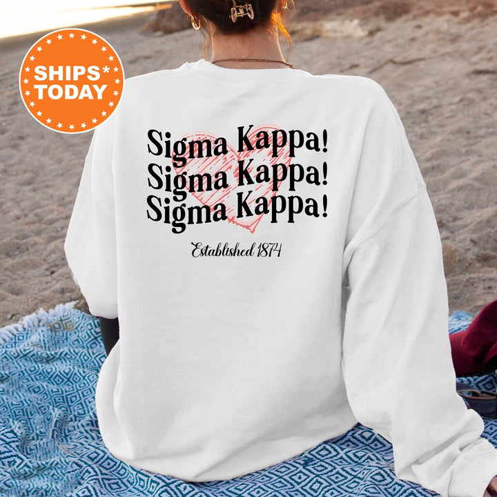 Sigma Kappa Balloon Bliss Sorority Sweatshirt | Sig Kap Sorority Hoodie | Big Little | Sorority Apparel | Sigma Kappa Sweatshirt 13706g