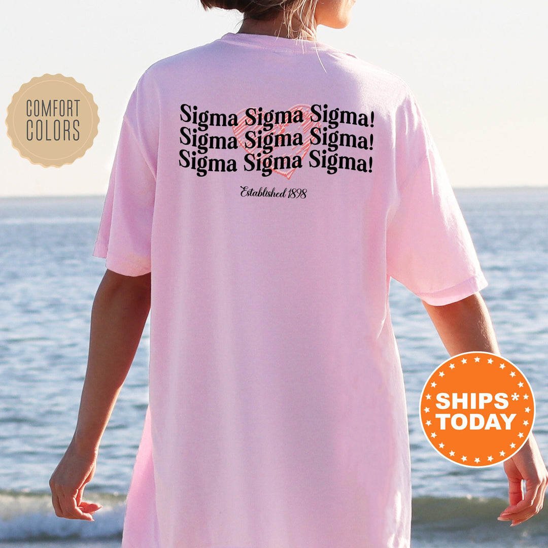 Sigma Sigma Sigma Balloon Bliss Sorority T-Shirt | Sorority Gifts | Big Little Shirt | Tri Sigma Comfort Colors Tee _ 13707g