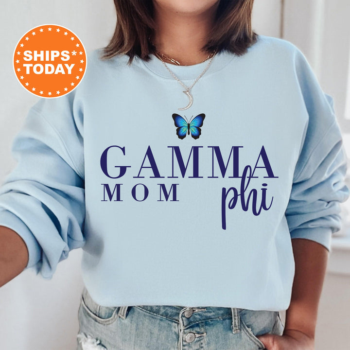 Gamma Phi Beta Butterfly Mom Sorority Sweatshirt | Gamma Phi Mom Sweatshirt | Sorority Mom | Big Little Family | Gifts For Mom