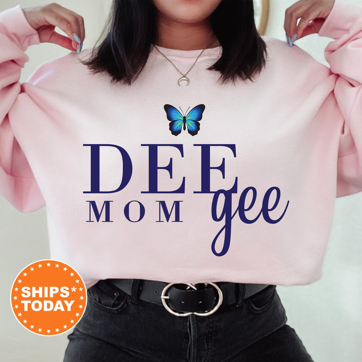 Delta Gamma Butterfly Mom Sorority Sweatshirt | Dee Gee Mom Sweatshirt | Sorority Mom Hoodie | Big Little Family | Gifts For Mom 16287g