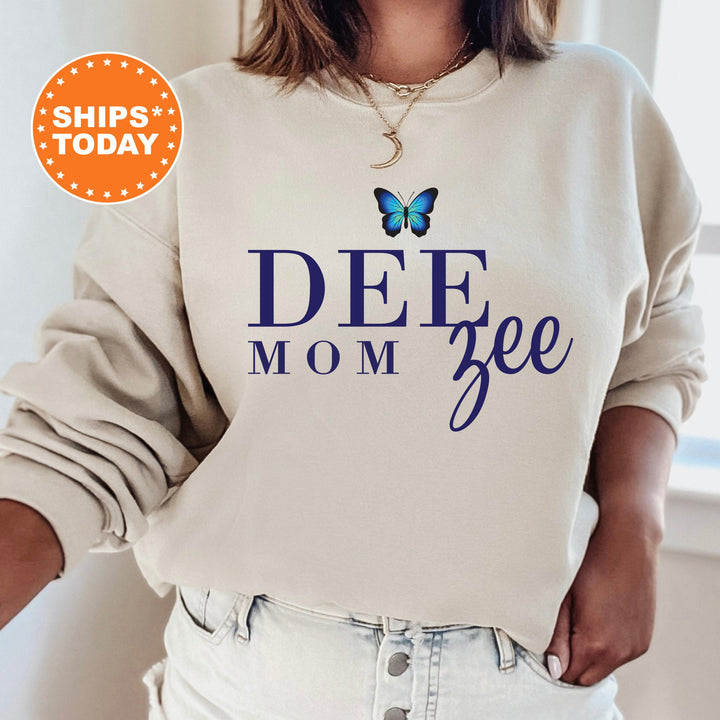 Delta Zeta Butterfly Mom Sorority Sweatshirt | Dee Zee Mom Sweatshirt | Sorority Mom Hoodie | Big Little Family | Gifts For Mom