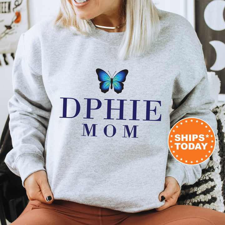 Delta Phi Epsilon Butterfly Mom Sorority Sweatshirt | DPHIE Mom Sweatshirt | Sorority Mom Hoodie | Big Little Family | Gift For Mom
