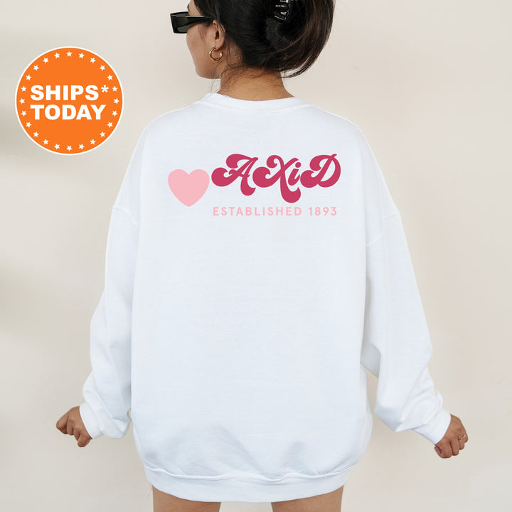 Alpha Xi Delta Heart Haven Sorority Sweatshirt | Alpha Xi Delta Hoodie | AXID Sweatshirt | Sorority Gift | Big Little Sorority Reveal