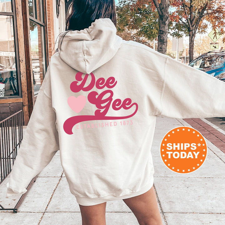 Delta Gamma Heart Haven Sorority Sweatshirt | Delta Gamma Hoodie | Dee Gee Sweatshirt | Big Little | Greek Apparel | Bid Day Gift 13539g