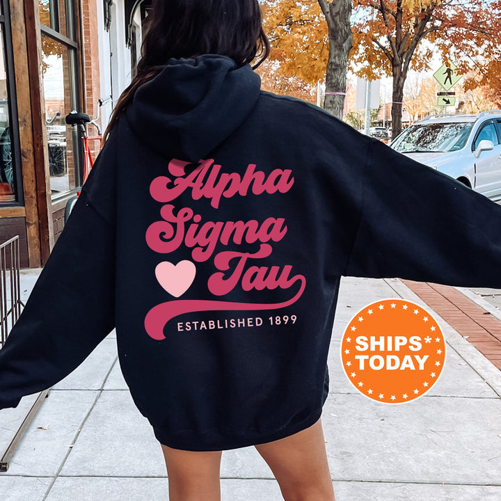 Alpha Sigma Tau Heart Haven Sorority Sweatshirt | Alpha Sigma Tau Hoodie | Crewneck Sweatshirt | Sorority Gift | Big Little Reveal