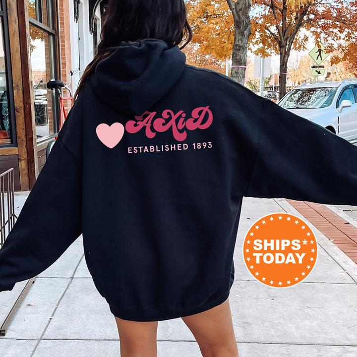 Alpha Xi Delta Heart Haven Sorority Sweatshirt | Alpha Xi Delta Hoodie | AXID Sweatshirt | Sorority Gift | Big Little Sorority Reveal