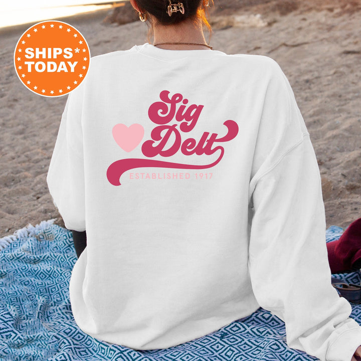 Sigma Delta Tau Heart Haven Sorority Sweatshirt | Sigma Delta Tau Hoodie | SIG DELT Sweatshirt | Sorority Gifts | Big Little Reveal 13549g