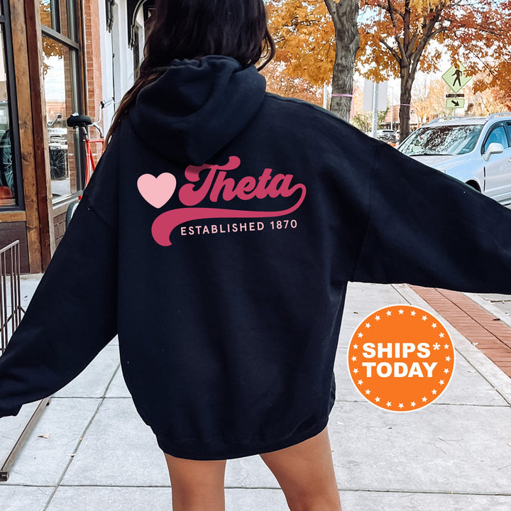 Kappa Alpha Theta Heart Haven Sorority Sweatshirt | Kappa Alpha Theta Hoodie Theta Sweatshirt | Sorority Gift | Big Little Reveal 13543g