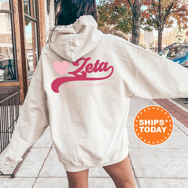 Zeta Tau Alpha Heart Haven Sorority Sweatshirt | Zeta Tau Alpha Hoodie | Zeta Sweatshirt | Sorority Apparel | Big Little Sorority 13553g