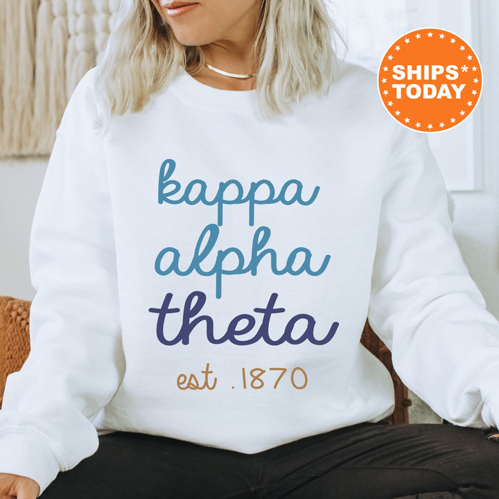 Kappa Alpha Theta The Blues Sorority Sweatshirt | Kappa Alpha Theta Sweatshirt | Theta Hoodie | Sorority Merch | Big Little Reveal _ 8283g