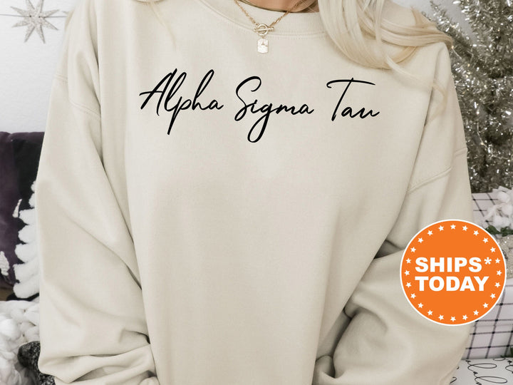 Alpha Sigma Tau Nickname Sorority Sweatshirt | Alpha Sigma Tau Sorority Apparel | Big Little Gift | Sorority Merch | College Apparel