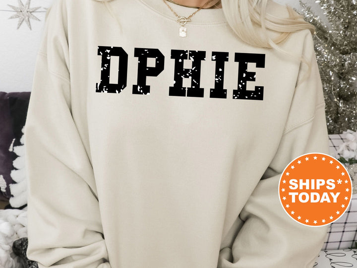 Delta Phi Epsilon Twin Dotted Sorority Sweatshirt | DPhiE Greek Sweatshirt | Sorority Apparel | Big Little Gift | Sorority Merch _ 7292g