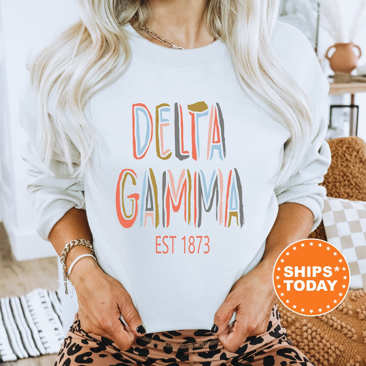 Delta Gamma Olivia Sorority Sweatshirt | Dee Gee Initiation | DG Big Little Gift | Bid Day Basket | Greek Apparel | Sorority Hoodie