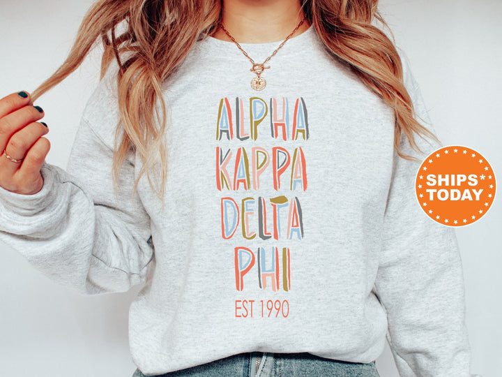 Alpha Kappa Delta Phi Cooper Sorority Sweatshirt | aKDPhi Sorority Hoodie | Sorority Apparel | Big Little Reveal | College Apparel _ 8666g