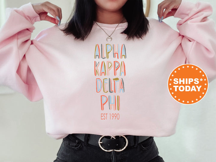Alpha Kappa Delta Phi Cooper Sorority Sweatshirt | aKDPhi Sorority Hoodie | Sorority Apparel | Big Little Reveal | College Apparel _ 8666g