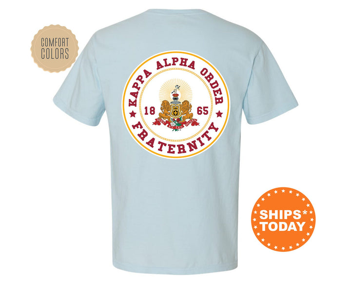 Kappa Alpha Order Proud Crests Fraternity T-Shirt | Kappa Alpha Shirt | Fraternity Crest | Fraternity Rush Shirt | Comfort Colors Tee _ 13959g