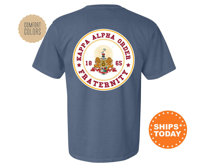 Kappa Alpha Order Proud Crests Fraternity T-Shirt | Kappa Alpha Shirt | Fraternity Crest | Fraternity Rush Shirt | Comfort Colors Tee _ 13959g