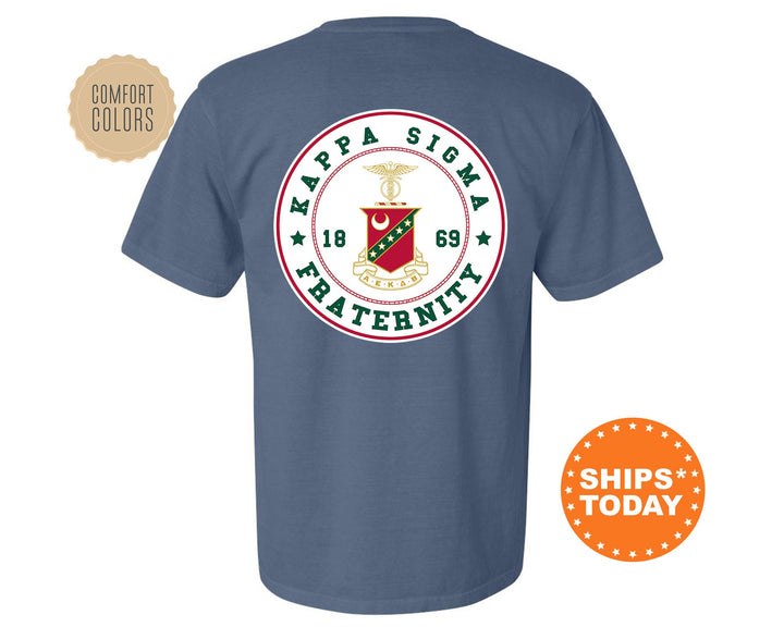 Kappa Sigma Proud Crests Fraternity T-Shirt | Kappa Sig Greek Apparel | Fraternity Crest | Fraternity Rush Shirt | Comfort Colors Tee _ 13960g