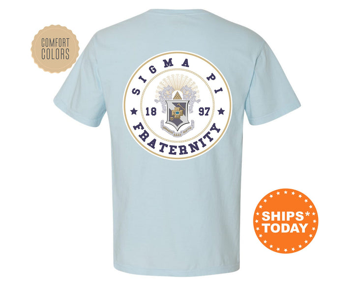 Sigma Pi Proud Crests Fraternity T-Shirt | Sigma Pi Greek Apparel | Fraternity Crest Shirt | Fraternity Rush Shirt | Comfort Colors Tee _ 13974g