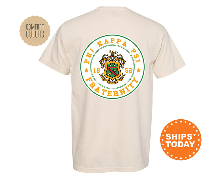 Phi Kappa Psi Proud Crests Fraternity T-Shirt | Phi Psi Greek Apparel | Fraternity Crest | Fraternity Rush Shirt | Comfort Colors Tee _ 13964g