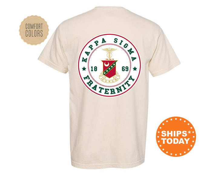 Kappa Sigma Proud Crests Fraternity T-Shirt | Kappa Sig Greek Apparel | Fraternity Crest | Fraternity Rush Shirt | Comfort Colors Tee _ 13960g