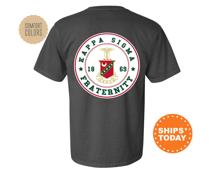 Kappa Sigma Proud Crests Fraternity T-Shirt | Kappa Sig Greek Apparel | Fraternity Crest | Fraternity Rush Shirt | Comfort Colors Tee _ 13960g