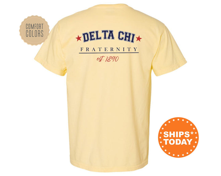 Delta Chi Patriot Pledge Fraternity T-Shirt | Delta Chi Fraternity Shirt | Fraternity Gift | DChi Greek Life Apparel | Comfort Colors Tee _ 14122g