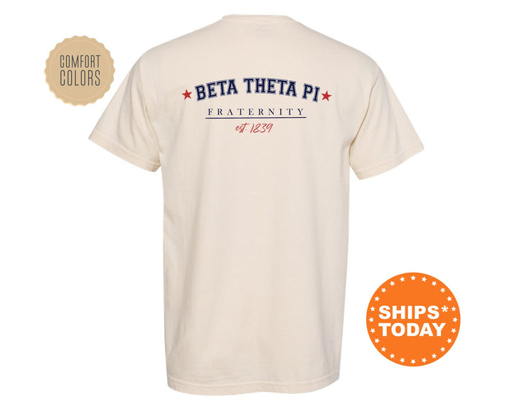 Beta Theta Pi Patriot Pledge Fraternity T-Shirt | Beta Fraternity Shirt | Fraternity Gift | Greek Life Apparel | Comfort Colors Tee _ 14120g