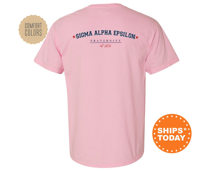 Sigma Alpha Epsilon Patriot Pledge Fraternity T-Shirt | SAE Fraternity Shirt | Fraternity Gift | Greek Life Apparel | Comfort Colors Tee _ 14136g