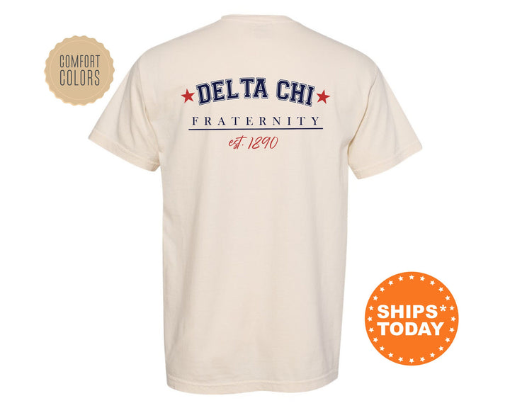 Delta Chi Patriot Pledge Fraternity T-Shirt | Delta Chi Fraternity Shirt | Fraternity Gift | DChi Greek Life Apparel | Comfort Colors Tee _ 14122g