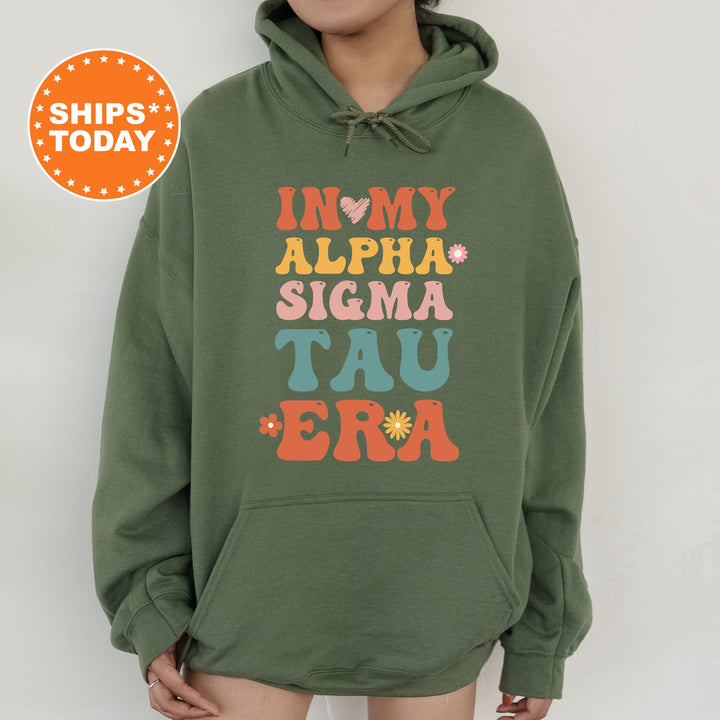 In My Alpha Sigma Tau Era | Alpha Sigma Tau Big Floral Sorority Sweatshirt | Sorority Apparel | Big Little Gift | Greek Sweatshirt _ 15832g