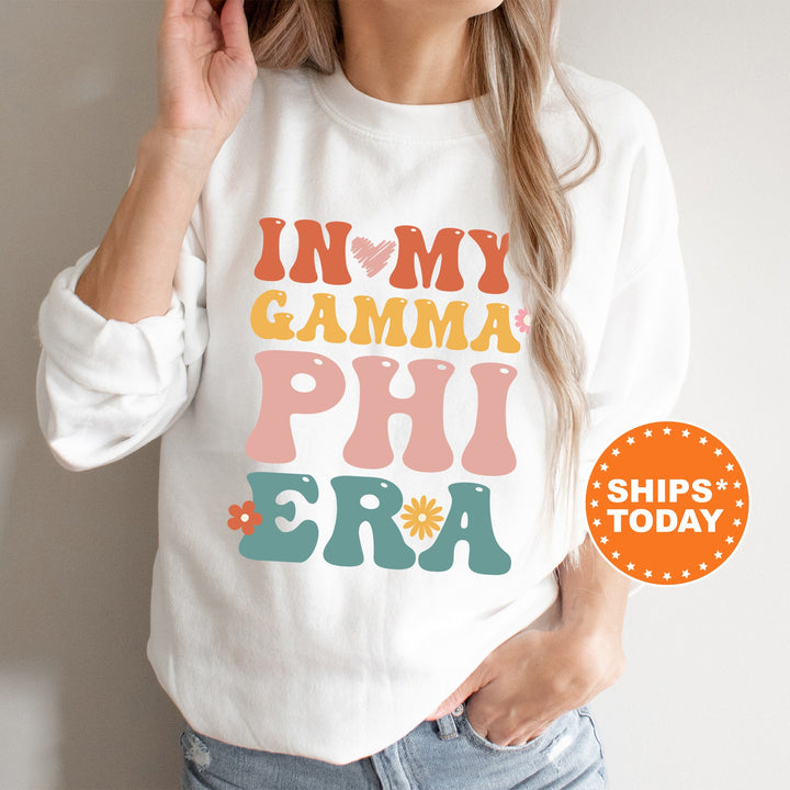 In My Gamma Phi Era | Gamma Phi Beta Big Floral Sorority Sweatshirt | Sorority Apparel | Big Little Reveal | Greek Sweatshirt _ 15839g