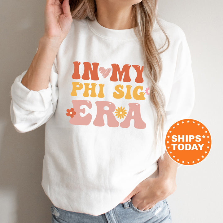 In My Phi Sig Era | Phi Sigma Sigma Big Floral Sorority Sweatshirt | Sorority Apparel | Big Little Reveal | Greek Sweatshirt _ 15844g