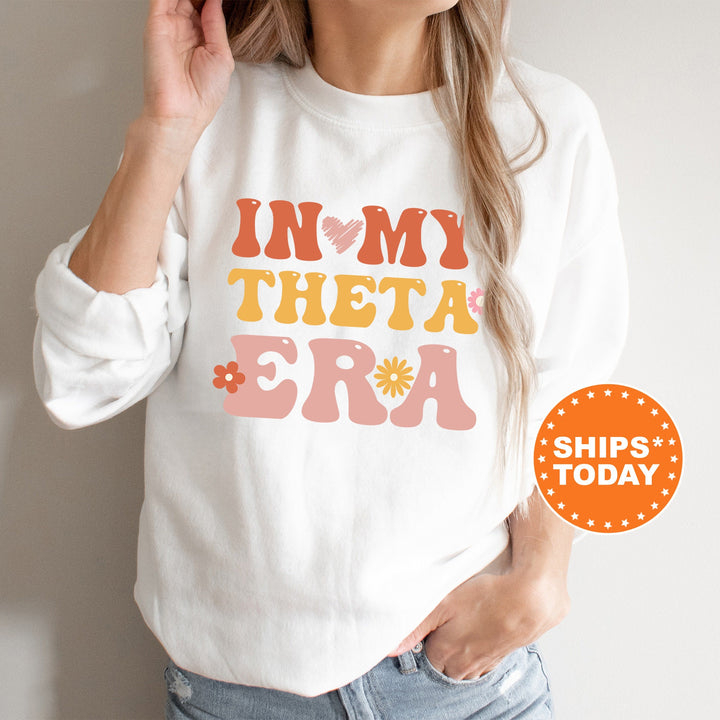 In My THETA Era | Kappa Alpha Theta Big Floral Sorority Sweatshirt | Sorority Apparel | Big Little Reveal | Greek Sweatshirt _ 15840g