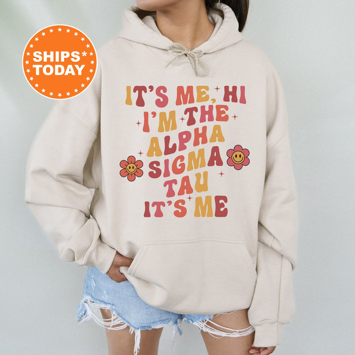 It's Me Hi I'm The Alpha Sigma Tau It's Me | Alpha Sigma Tau Azalea Sorority Sweatshirt | Sorority Apparel | Big Little Reveal _ 15858g