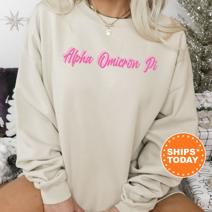 Alpha Omicron Pi Charlotte Sorority Sweatshirt | Alpha Omicron Pi Sweatshirt | Alpha O Sorority Crewneck | Big Little Gift | Sorority Merch 5692g