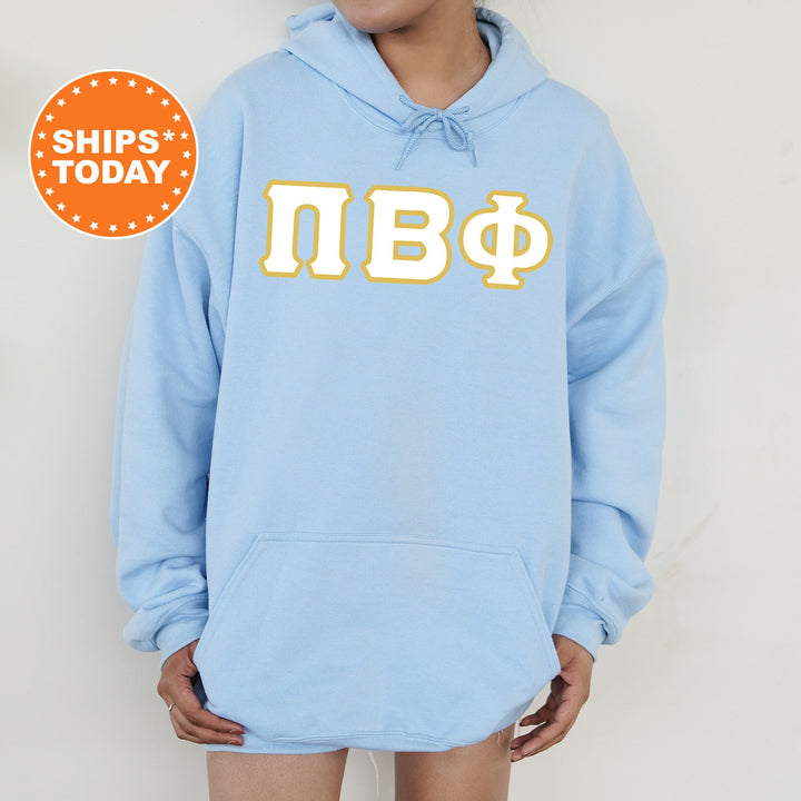 Pi Beta Phi Simply Gold Sorority Sweatshirt | Pi Phi Greek Letters | Sorority Letters | Big Little Reveal Gift | Custom Sorority Crewneck