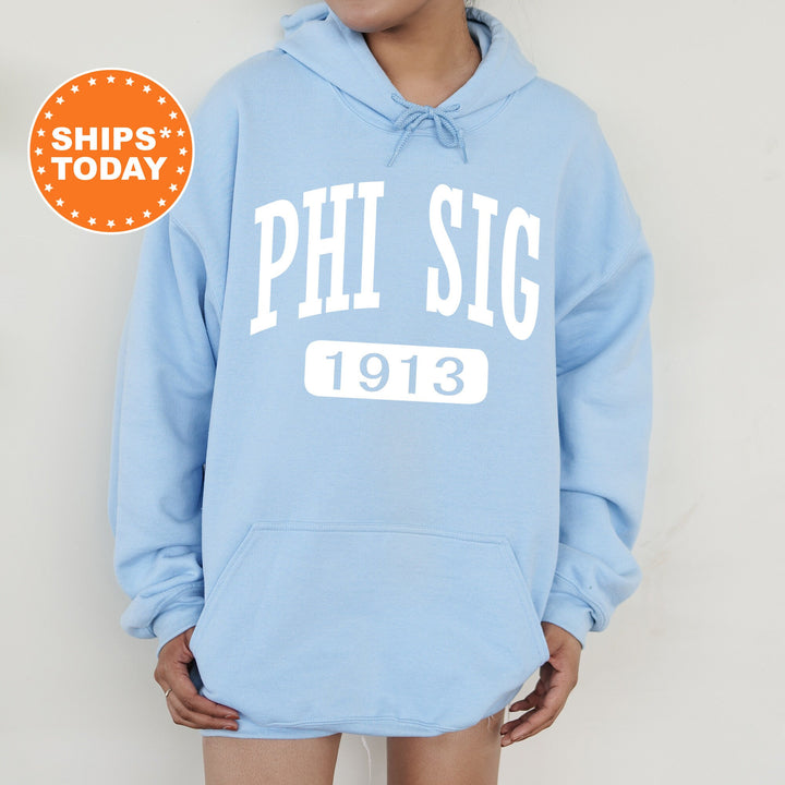 Phi Sigma Sigma Athletic Sorority Sweatshirt | Phi Sig Merch | Sorority Apparel | Phi Sig Hoodie | Big Little Reveal | Bid Day Gift 7325g