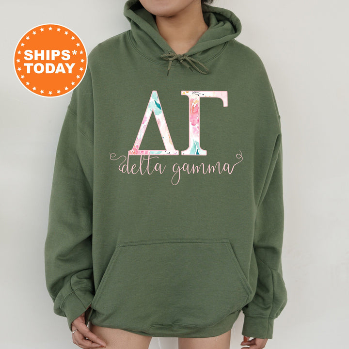 Delta Gamma Simply Paisley Sorority Sweatshirt | Delta Gamma Sweatshirt | Dee Gee Greek Letters | Big Little Gift | Sorority Hoodie