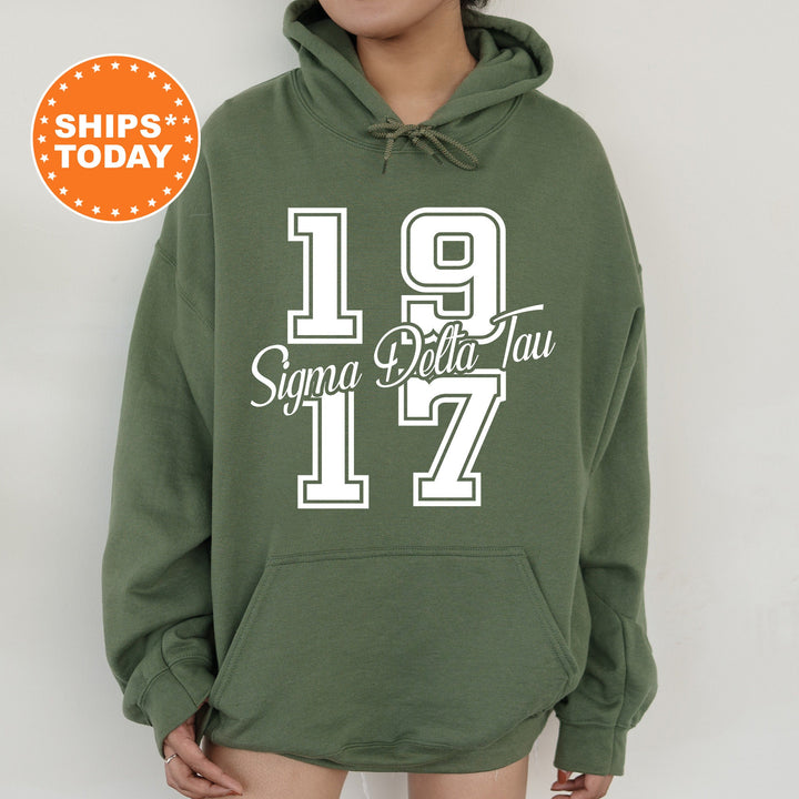 Sigma Delta Tau Big Year Sorority Sweatshirt | Sig Delt Sweatshirt | Big Little Reveal | Bid Day Gift | Sorority Hoodie | Greek Life _ 7249g