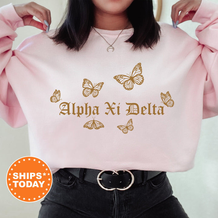 Alpha Xi Delta Goldie Sorority Sweatshirt | AXID Sorority Merch | Big Little Reveal | Alpha Xi Sorority Gifts | College Sweatshirt