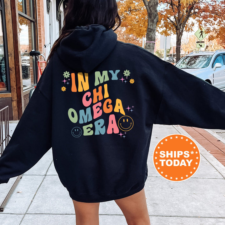 In My Chi Omega Era | Chi Omega Rockin' Sorority Sweatshirt | Sorority Merch | Big Little Reveal Gift | Custom Greek Apparel