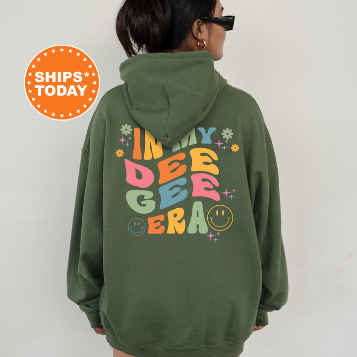 In My Dee Gee Era | Delta Gamma Rockin' Sorority Sweatshirt | DG Sorority Merch | Big Little Reveal Gift | Custom Greek Apparel