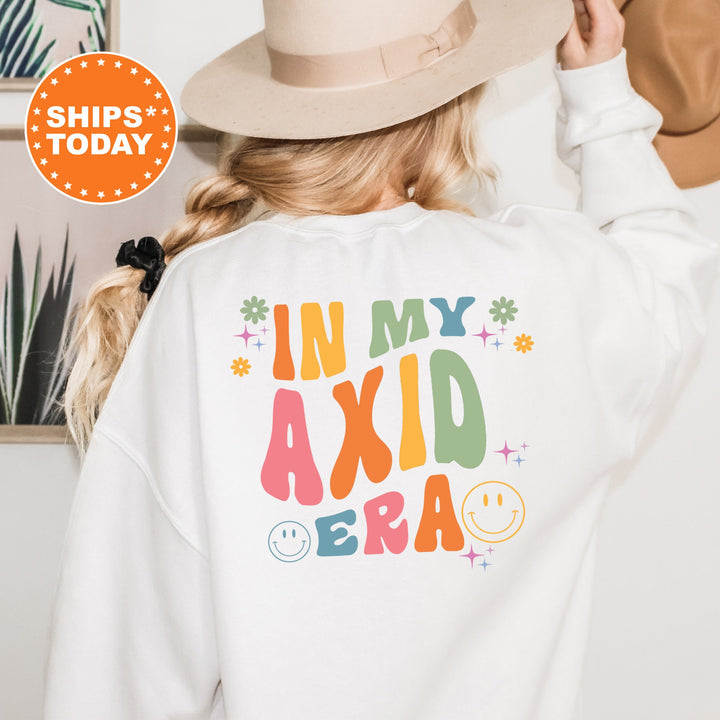 In My AXID Era | Alpha Xi Delta Rockin' Sorority Sweatshirt | Alpha Xi Sorority Merch | Big Little Reveal Gift | Greek Apparel 15729g