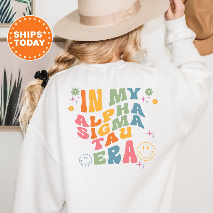 In My Alpha Sigma Tau Era | Alpha Sigma Tau Rockin' Sorority Sweatshirt | AST Sorority Merch | Big Little Reveal | Greek Apparel