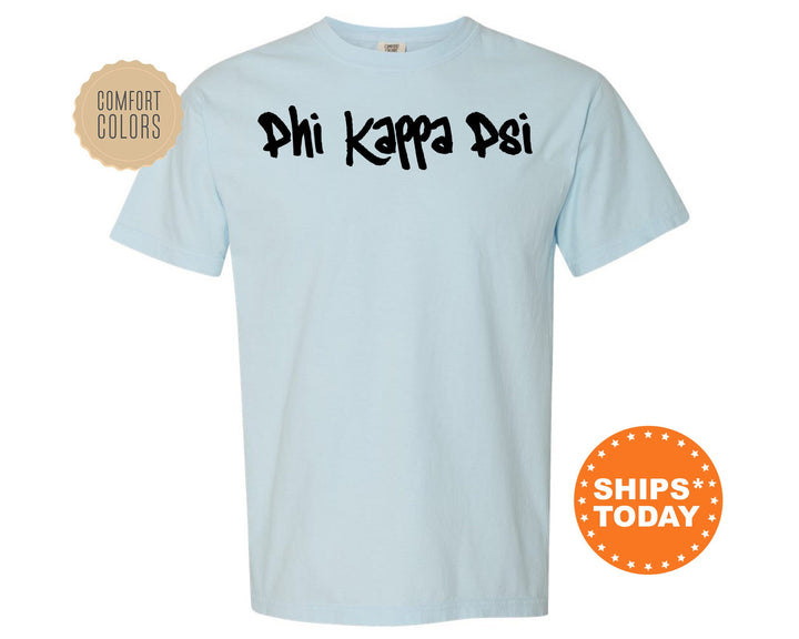 Phi Kappa Psi Painted Comfort Colors Fraternity T-Shirt | Phi Psi Greek Shirt | Phi Psi Fraternity Rush Shirt | Custom Greek Apparel _ 6463g